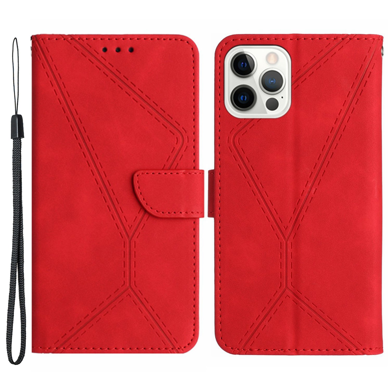 HT05 Phone Flip Case for iPhone 12 Pro Max 6.7 inch Magnetic Clasp Skin-touch PU Leather Cover Wallet Shell HT05 Phone Flip Case for iPhone 12 Pro Max 6.7 inch Magnetic Clasp Skin-touch PU Leather Cover Wallet Shell